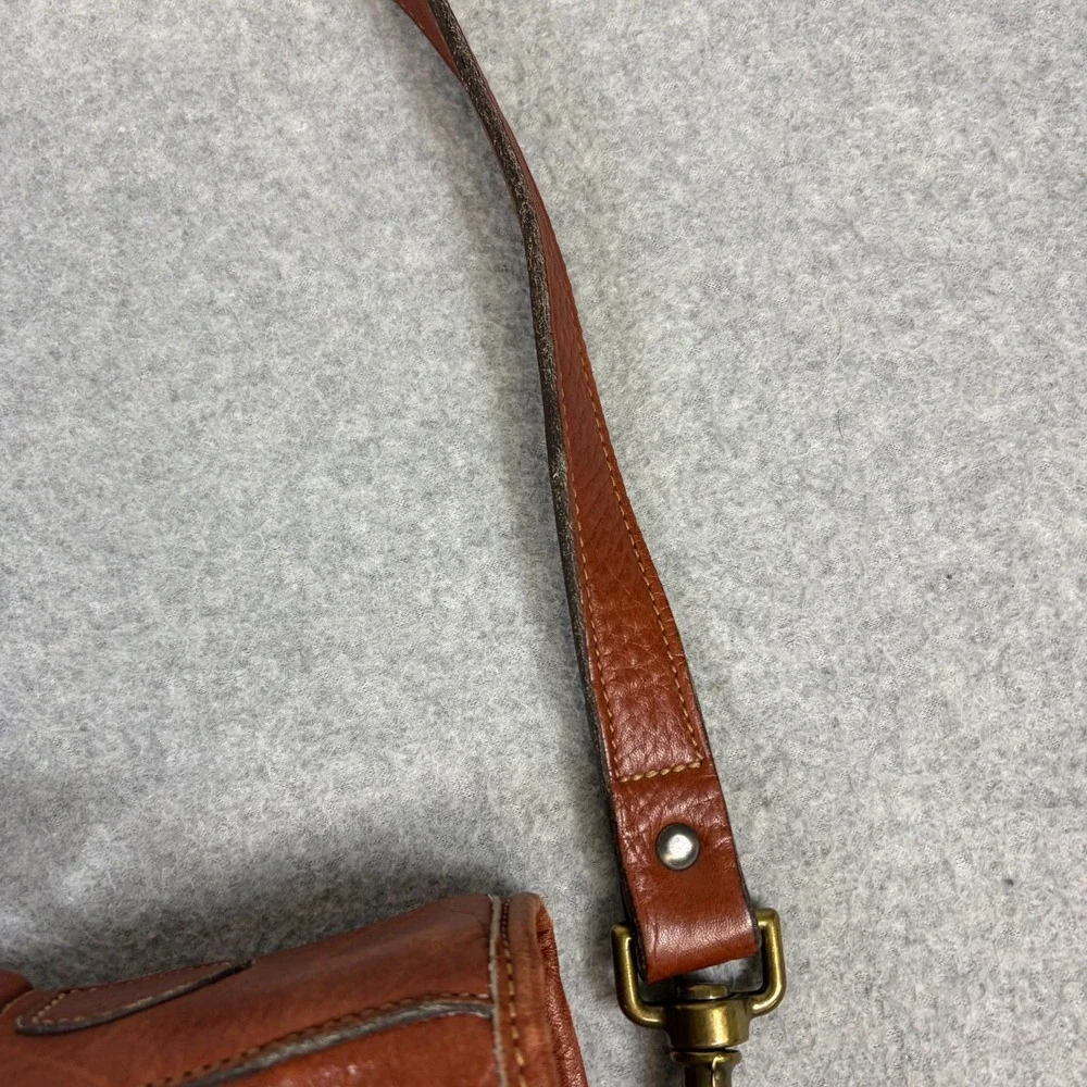 Levenger Tusting Clipper Full Grain Leather Messenger Briefcase Made In England